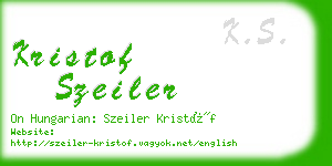 kristof szeiler business card